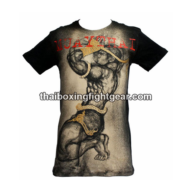 Human Fight Boxen T-shirt "Gebet" schwarz/Beige | T-Shirts