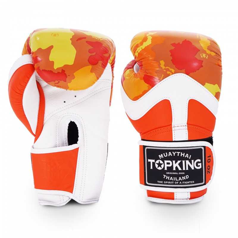 Boxhandschuhe TOP KING CAMOUFLAGE TKBGCF orange