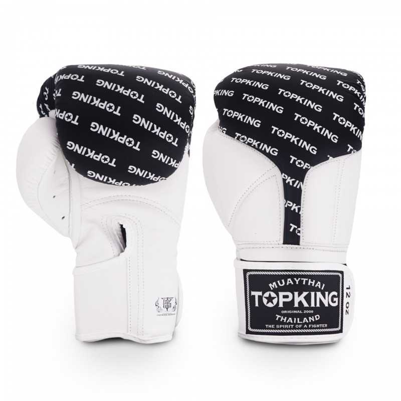 Boxhandschuhe TOP KING FULL IMPACT DOUBLE TONE-TKBGFI Weiß Schwarz