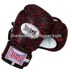 Muay thai Boxhandschuhe Thaismai BG124 "BOA"  schwarz rot