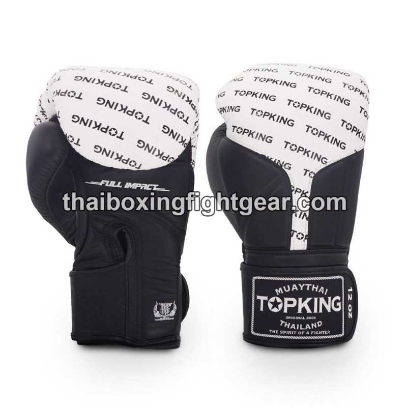 Boxhandschuhe TOP KING FULL IMPACT DOUBLE TONE-TKBGFI Schwarz Weiß