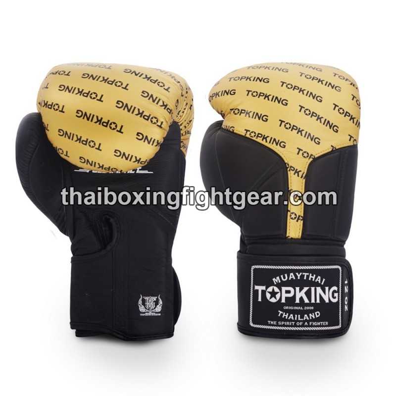 Boxhandschuhe TOP KING FULL IMPACT DOUBLE TONE-TKBGFI Schwarz Gold