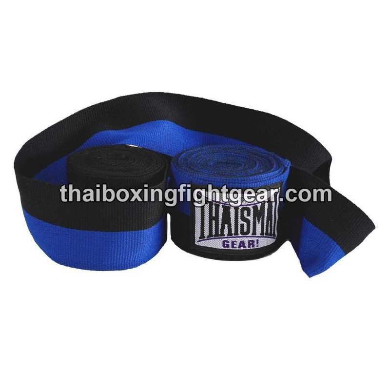 Thaismai HW7003 Boxbandagen 4.5M  Muay Thai / MMA / UFC / BOXING schwarz blau