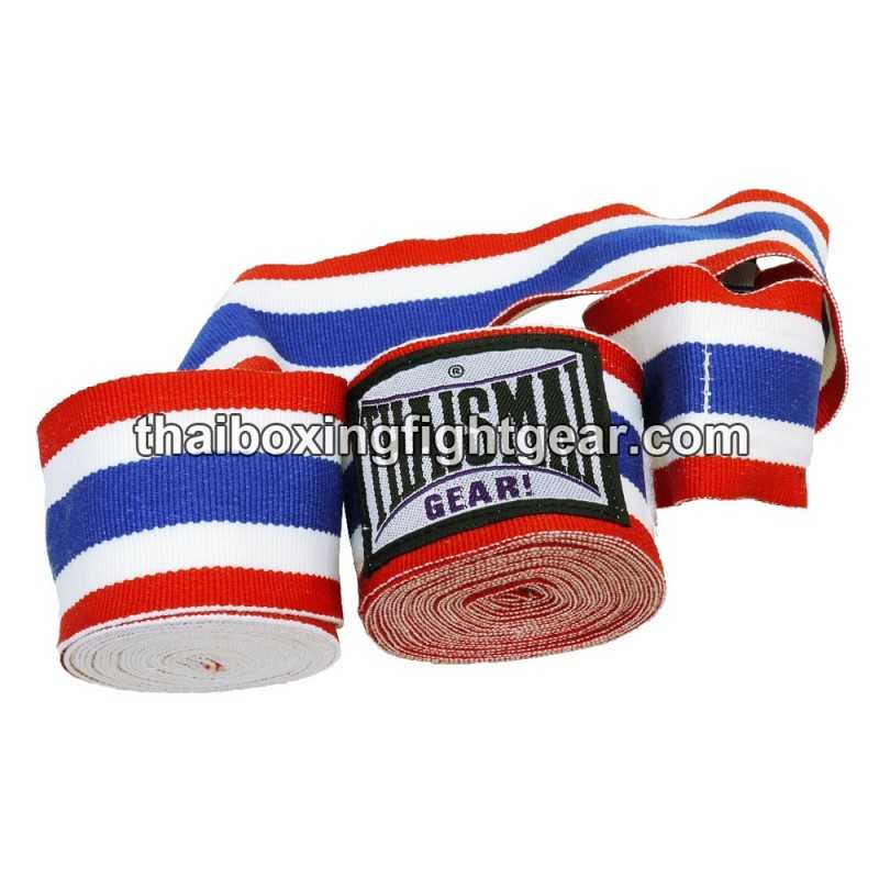 Thaismai HW7003 Boxbandagen 4.5M  Muay Thai / MMA / UFC / BOXING Fancy "Thaiflag"
