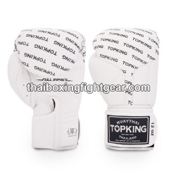 Boxhandschuhe TOP KING FULL IMPACT SINGLE TONE-TKBGFI Weiß