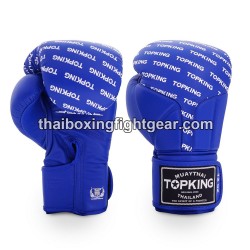 Boxhandschuhe TOP KING FULL IMPACT SINGLE TONE-TKBGFI Blau