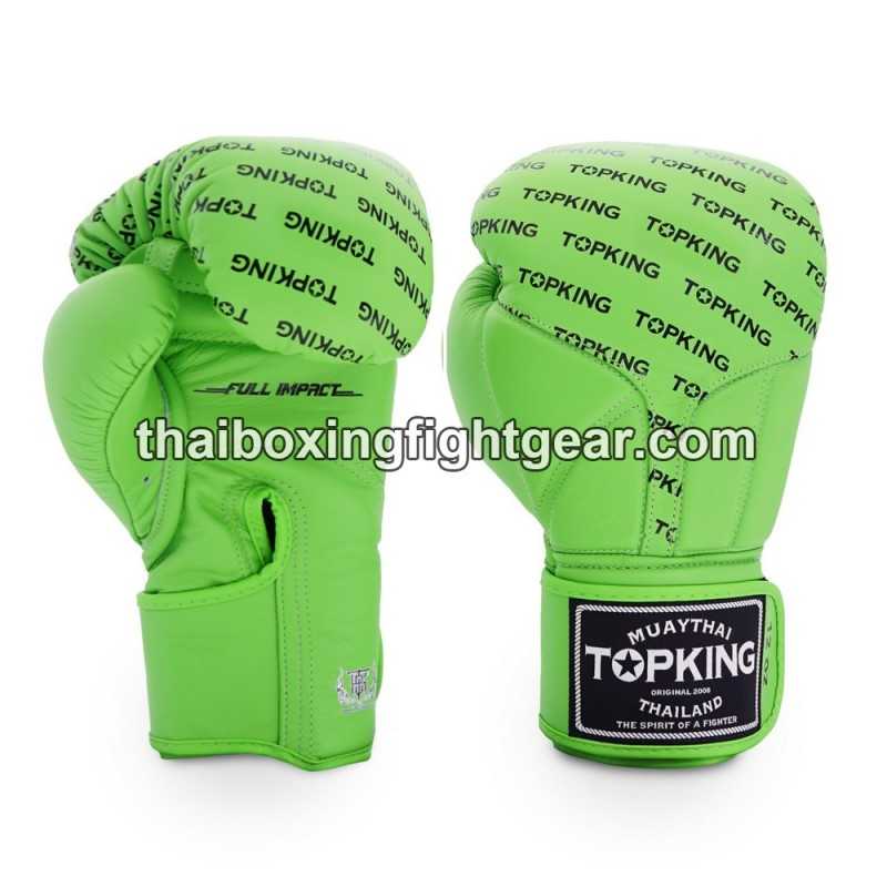 Boxhandschuhe TOP KING FULL IMPACT SINGLE TONE-TKBGFI Grün