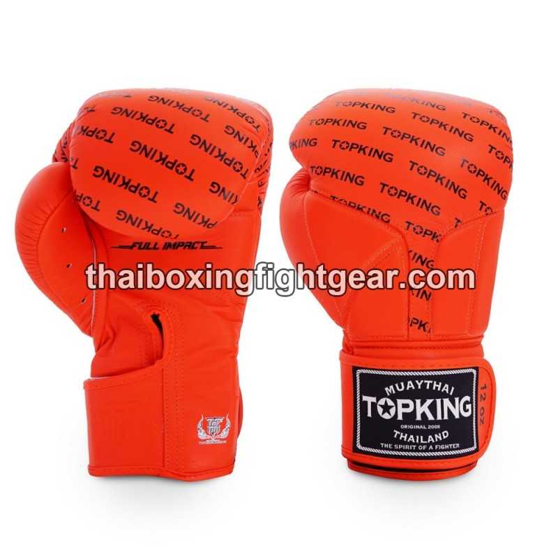 Boxhandschuhe TOP KING FULL IMPACT SINGLE TONE-TKBGFI Orange