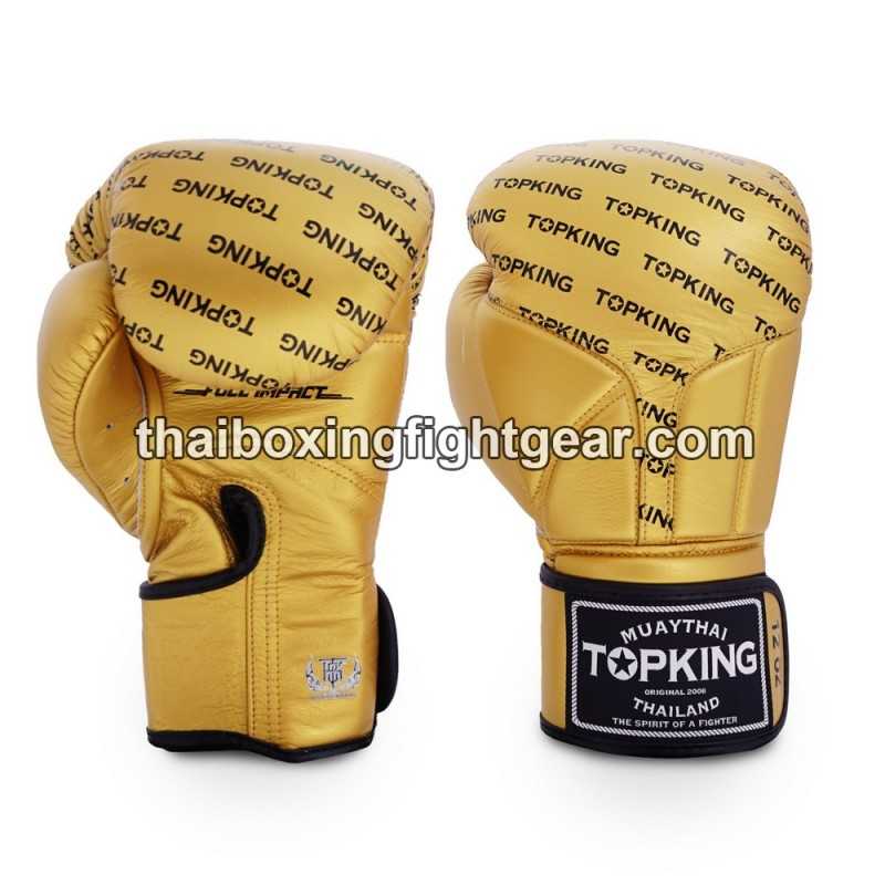 Boxhandschuhe TOP KING FULL IMPACT SINGLE TONE-TKBGFI Gold