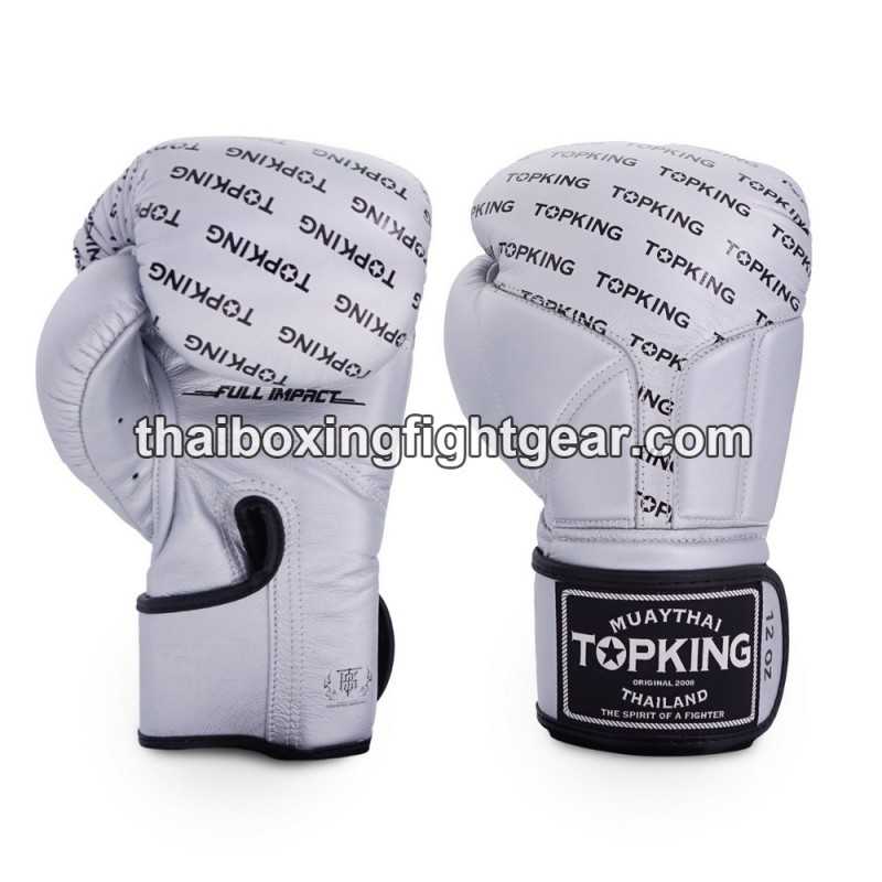 Boxhandschuhe TOP KING FULL IMPACT SINGLE TONE-TKBGFI Silber