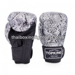 Boxhandschuhe TOP KING SUPER AIR SNAKE-TKBGSS Schwarz Silber