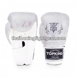 Boxhandschuhe TOP KING SUPER AIR SNAKE-TKBGSS Weiß Silber