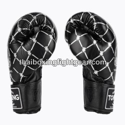 Boxhandschuhe TOP KING TKBGCH-CHAIN Schwarz Silber