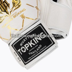Boxhandschuhe TOP KING TKBGCH-CHAIN Weiß Gold