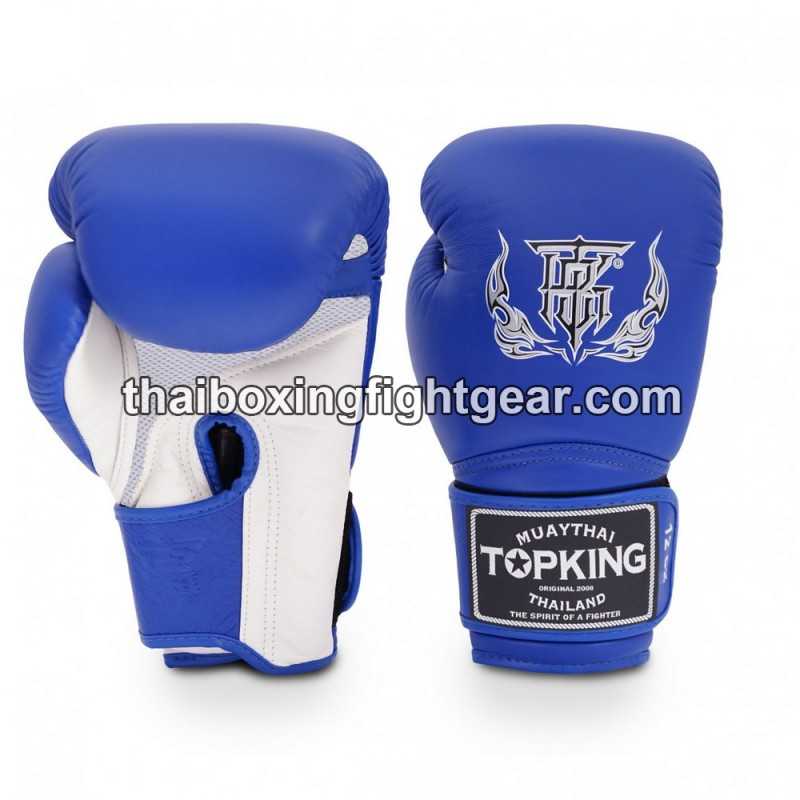 Boxhandschuhe TOP KING SUPER AIR DOUBLE TONE-TKBGSA Blau Weiß