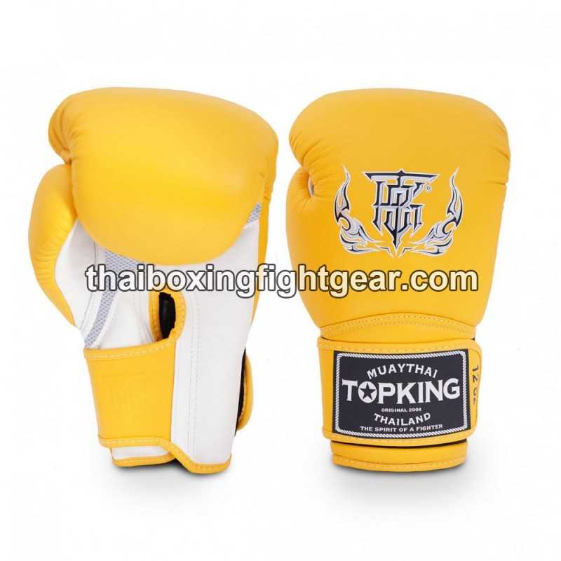 Boxhandschuhe TOP KING SUPER AIR DOUBLE TONE-TKBGSA Gelb Weiß