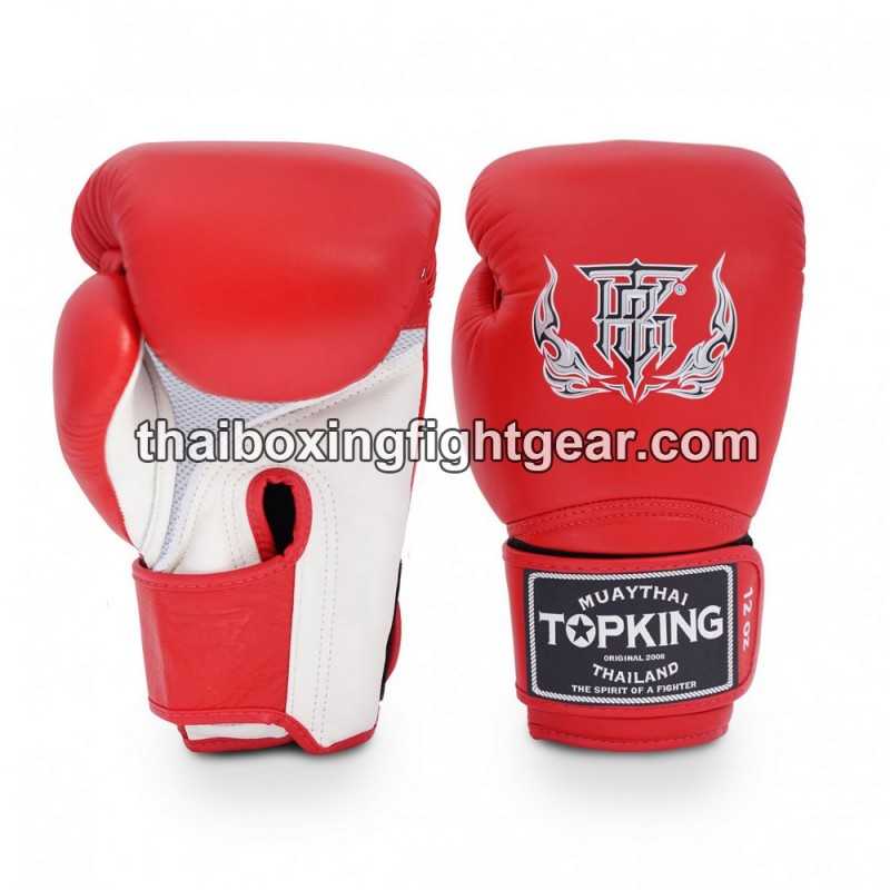 Boxhandschuhe TOP KING SUPER AIR DOUBLE TONE-TKBGSA Rot Weiß