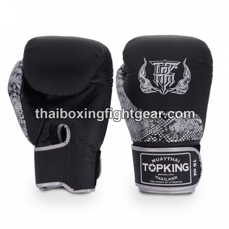Boxhandschuhe TOP KING TKBGPW-POWER SNAKE Schwarz Silber