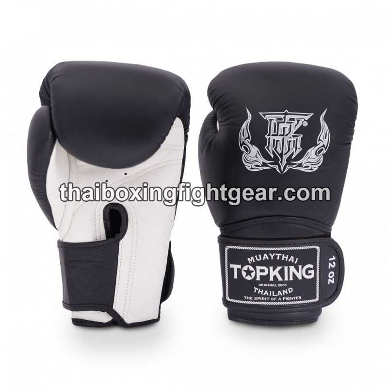 Boxhandschuhe TOP KING SUPER DOUBLE TONE-TKBGSV Schwarz Weiß