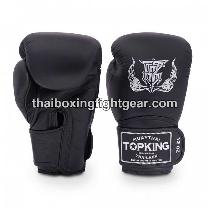 Boxhandschuhe TOP KING SUPER SINGLE TONE-TKBGSV Schwarz