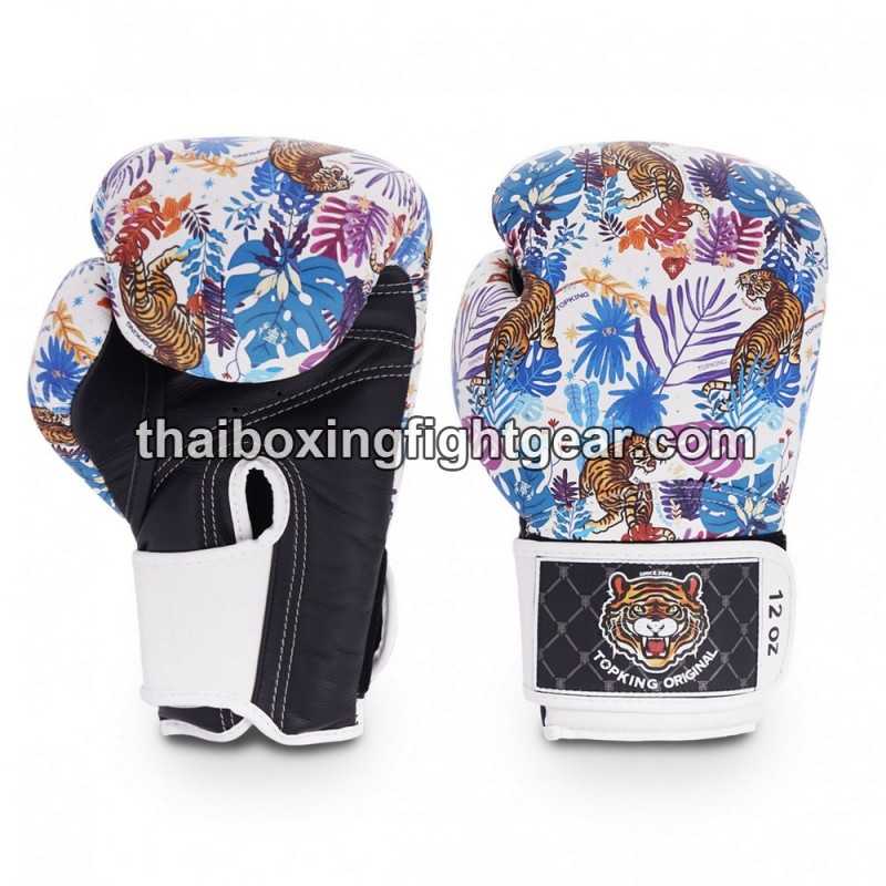 Boxhandschuhe TOP KING WILD TIGER KING-TKBGWT Weiß
