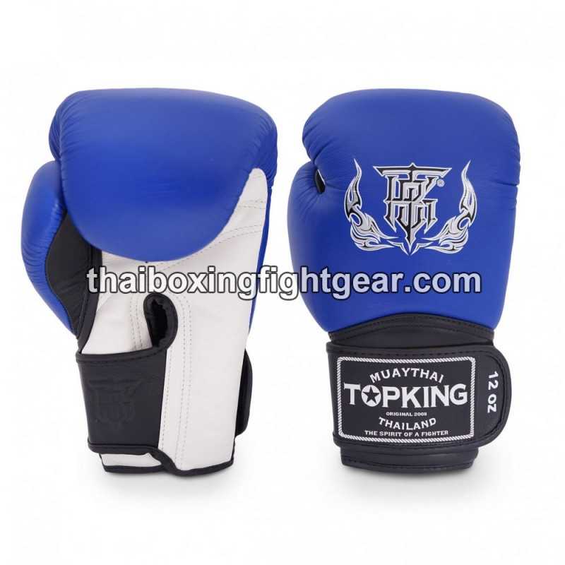 Boxhandschuhe TOP KING SUPER TRIPLE TONE-TKBGSV Blau Weiß Schwarz