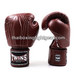 Muay Thai Boxhandschuhe Twins BGVL14 Dunkelbraun