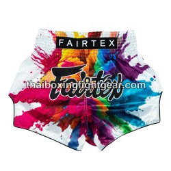 Thaiboxen Shorts Fairtex "BS1939 Funky Soul" Weiß