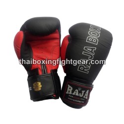 Raja Boxing Muay Thai Boxhandschuhe Leder RJB-P1-1 Schwarz Rot